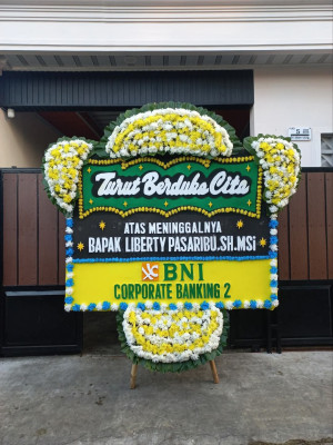 Papan Bunga Duka di Biringkanaya