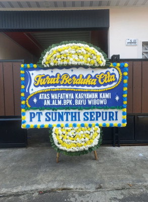 Papan Bunga Duka di Biringkanaya