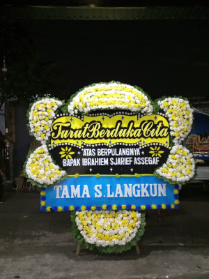 Papan Bunga Duka di Biringkanaya